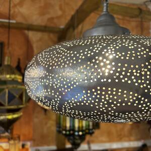 Luxusná strieborná lampa Oayla