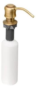 Plastový zápustný dávkovač mydla v bronzovej farbe 350 ml – Sapho