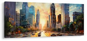 Obraz - Maľba mesta (120x50 cm)