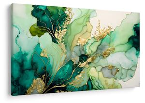 Obraz - Zelená abstrakcia (90x60 cm)
