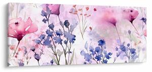 Obraz - Akvarelová lúka (120x50 cm)