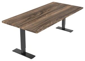 Výškovo nastaviteľný stôl QB2D-2080-EUV1, rozmer 200 x 80 cm, hnedý