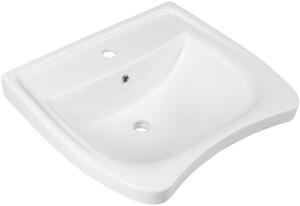 Sapho Disabled umývadlo 60x55 cm obdĺžnik klasické umývadlo pre zdravotne postihnutých biela 5160