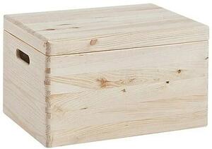 Drevený úložný box s vekom Zeller Present 40 x 30 x 23 cm / borovica