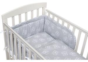 3-dielne posteľné obliečky New Baby 90/120 cm bears sivé