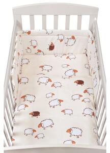 3-dielne posteľné obliečky New Baby 90/120 cm sheep béžové