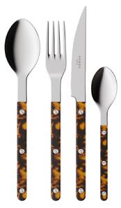 4-dielna sada príborov Bistrot Brillant – Faux Tortoise