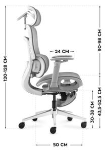 Masážne kancelárske kreslo Visioner 8.3 sivé
