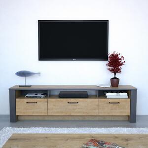 ASIR TV stolík MANHATTAN 180 dub, sivý