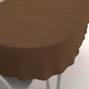 Biante Oválny obrus/imitácia brúsenej kože Alcantara ALC-022 Hnedý 60x100 cm