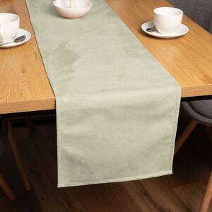 Biante Behúň na stôl/imitácia brúsenej kože Alcantara ALC-021 Krémový 20x120 cm