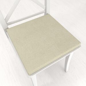 Biante Štvorcový podsedák z imitácie brúsenej kože Alcantara ALC-021 Krémový - 38x38x3 cm