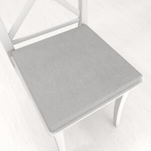 Biante Štvorcový podsedák z imitácie brúsenej kože Alcantara ALC-020 Svetlý béžovosivý - 38x38x3 cm