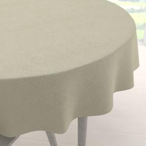 Biante Okrúhly obrus/imitácia brúsenej kože Alcantara ALC-021 Krémový Ø 60 cm
