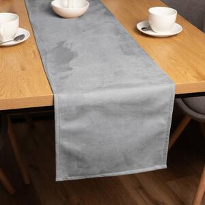Biante Behúň na stôl/imitácia brúsenej kože Alcantara ALC-020 Svetlý béžovosivý 20x120 cm