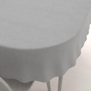 Biante Oválny obrus/imitácia brúsenej kože Alcantara ALC-020 Svetlý béžovosivý 80x120 cm