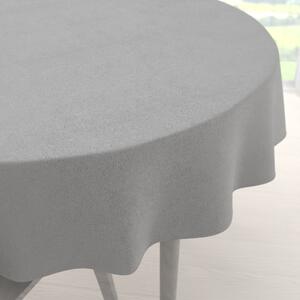 Biante Okrúhly obrus/imitácia brúsenej kože Alcantara ALC-020 Svetlý béžovosivý Ø 60 cm