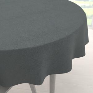 Biante Okrúhly obrus/imitácia brúsenej kože Alcantara ALC-019 Antracitovo sivý Ø 60 cm