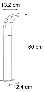 Moderná vonkajšia tyč antracitová 60 cm vrátane LED IP54 - Litt