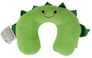 Cestovný vankúšik TRAVEL FRIENDS 33x25 cm plyšový - viac farieb Farba: Zelená