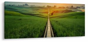 Obraz - Východ slnka nad údolím (120x50 cm)