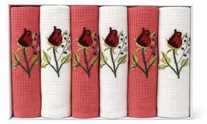 Didatex Kuchynské utierky Romance set 6 ks