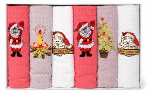 Didatex Kuchynské utierky Merry Christmas set 6 ks