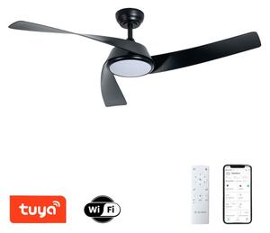 ZEVENTI - LED stropný ventilátor AERYS LED/24W/230V Wi-Fi Tuya čierna + DO