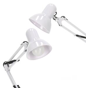 Flexibilná stojacia lampa AURIQ 1xE27/60W/230V 184 cm biela