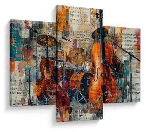 Obraz - Hudobné nástroje (90x60 cm)