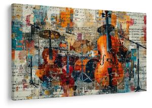 Obraz - Hudobné nástroje (90x60 cm)