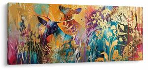 Obraz - Abstraktná maľba prírody (120x50 cm)