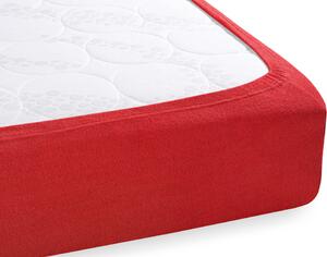 Froté napínacie prestieradlo na extra vysoký matrac FR-007 Sýto červené 140 x 200 - výška 40 cm