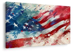 Obraz - Vlajka USA (90x60 cm)