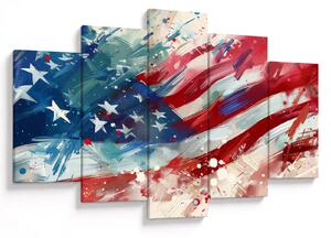 Obraz - Vlajka USA (150x105 cm)