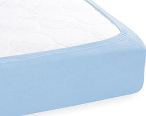 Froté napínacie prestieradlo na extra vysoký matrac FR-014 Nebesky modré 200 x 220 - výška 40 cm