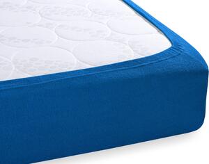 Froté napínacie prestieradlo na extra vysoký matrac FR-016 Modré 200 x 220 - výška 40 cm