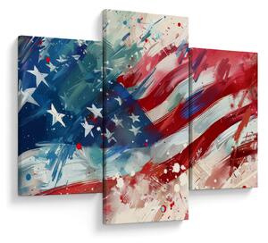 Obraz - Vlajka USA (90x60 cm)