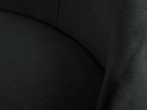 Čierna Trojmiestna pohovka Debbie 210 × 104 × 79 cm MAZZINI SOFAS