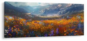 Obraz - Maľovaná horská krajina II. (120x50 cm)