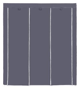 SONGMICS Látková šatníková skriňa - šedá - 150x175x45 cm