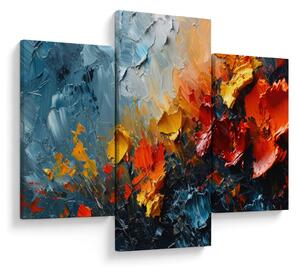 Obraz - Abstraktná maľba kvetov III. (90x60 cm)