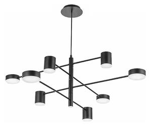 Toolight - LED stropné svietidlo 8-bodové, čierna, OSW-08566