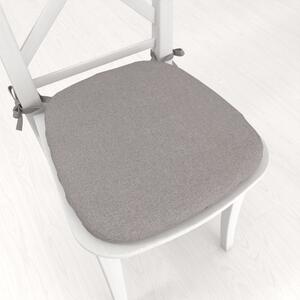 Biante Oblý podsedák BKR-503 Sivý režný - 39x37x3 cm