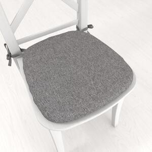 Biante Oblý podsedák BKT-551 Sivý režný - 39x37x3 cm