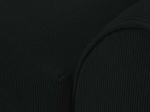 Čierna Trojmiestna pohovka Quince 221 × 171 × 80 cm MAZZINI SOFAS