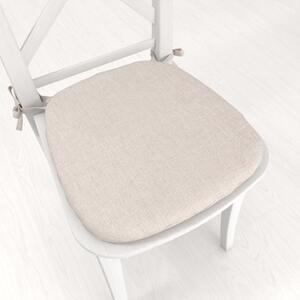 Biante Oblý podsedák BKW-205 Režný žíhaný - 39x37x3 cm