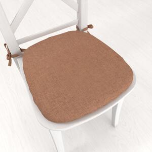 Biante Oblý podsedák BKW-203 Hnedý žíhaný - 39x37x3 cm