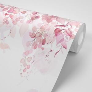 Samolepiaca tapeta jemný dotyk prírody v ružovom - 150x100