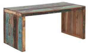 Masívny písací stôl Hankey z recyklovaného dreva, lakovaný, viacfarebný – 160×70×75 cm